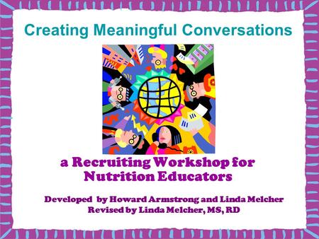 a Recruiting Workshop for Nutrition Educators