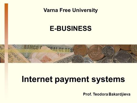 Internet payment systems