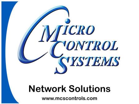 Network Solutions www.mcscontrols.com.