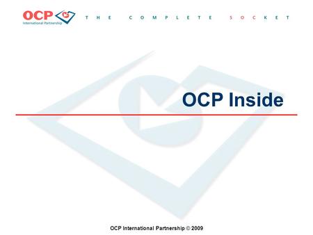 OCP International Partnership © 2009 OCP Inside. Computers Apple MacBook Air.
