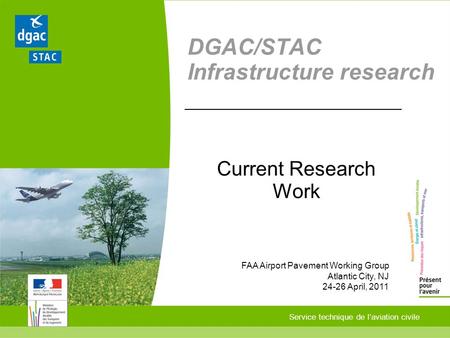 DGAC/STAC Infrastructure research