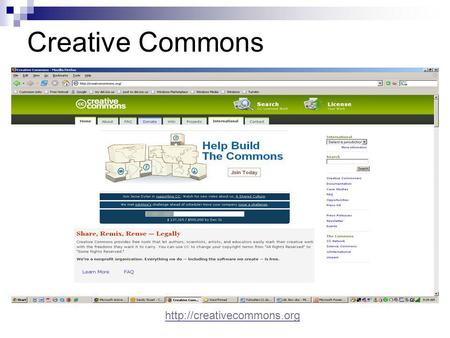 Creative Commons  Creative Commons Wanna Work TogetherWanna Work Together Video What is Creative Commons? An alternative to.