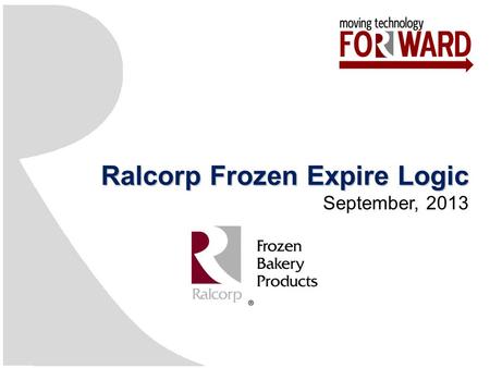 Ralcorp Frozen Expire Logic September, 2013. Agenda 2 SectionsPresenter BackgroundDavid Friedli Picking Functions Expiration Functions Distressing Functions.