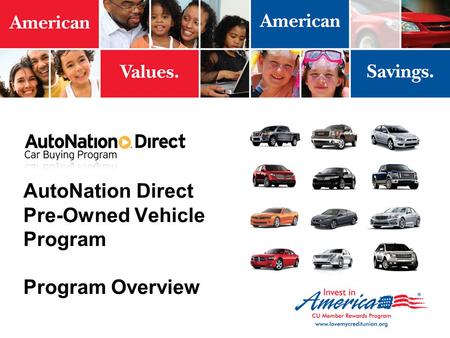 AutoNation Direct Pre-Owned Vehicle Program Program Overview
