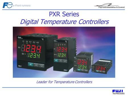 PXR Series Digital Temperature Controllers Leader for Temperature Controllers.
