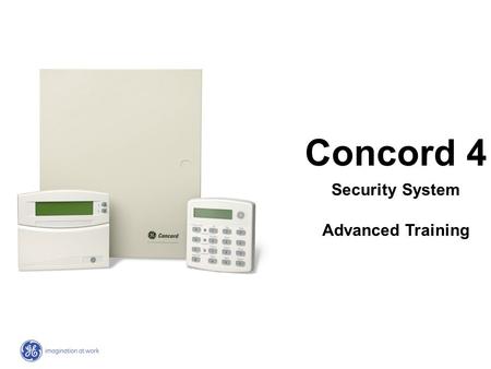Concord 4 Security System Advanced Training.