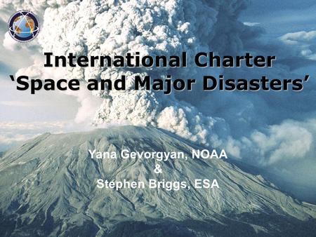 International Charter ‘Space and Major Disasters’
