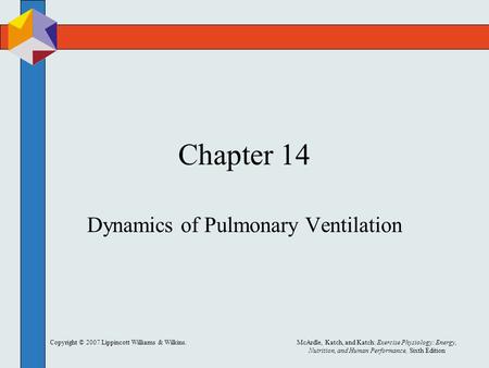 Dynamics of Pulmonary Ventilation
