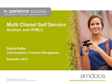 Multi Chanel Self Service Amdocs and HTML5