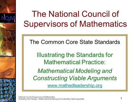 The National Council of Supervisors of Mathematics