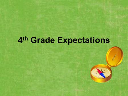 4th Grade Expectations.