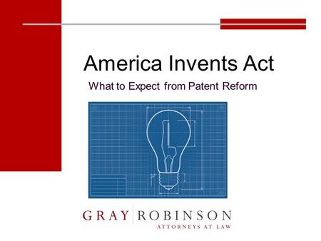 America Invents Act What to Expect from Patent Reform.