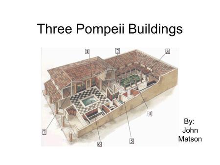 Three Pompeii Buildings