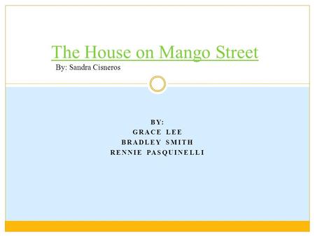 The House on Mango Street