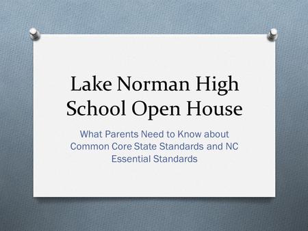 Lake Norman High School Open House