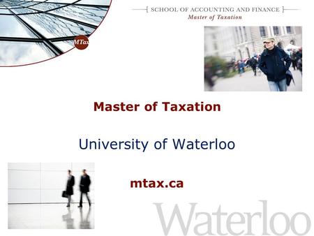 University of Waterloo mtax.ca