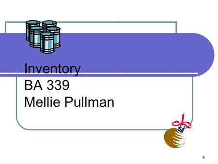 Inventory BA 339 Mellie Pullman