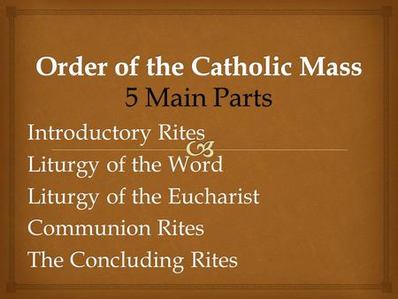 Order of the Catholic Mass