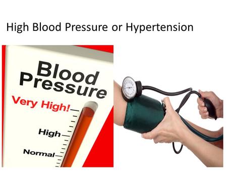 High Blood Pressure or Hypertension. High Blood Pressure Causes.
