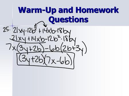 Warm-Up and Homework Questions. QUIZ TIME QUIZ TIME No talking, No looking around! If I THINK you might be cheating I will take your paper and give you.