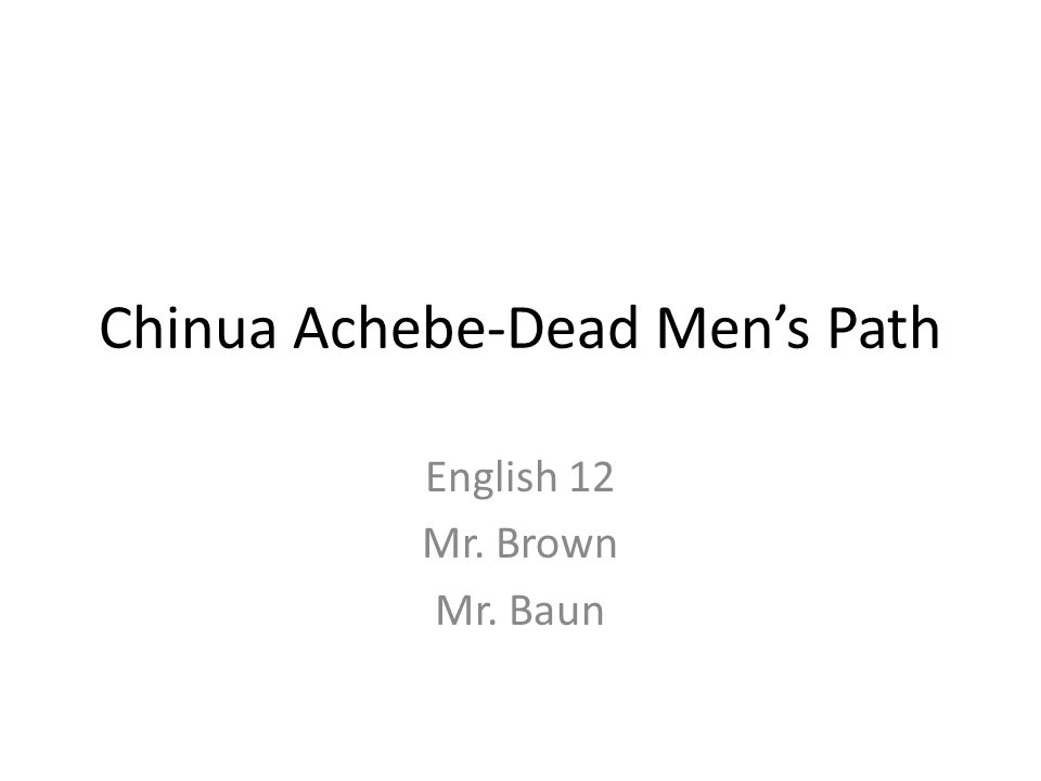 chinua achebe dead
