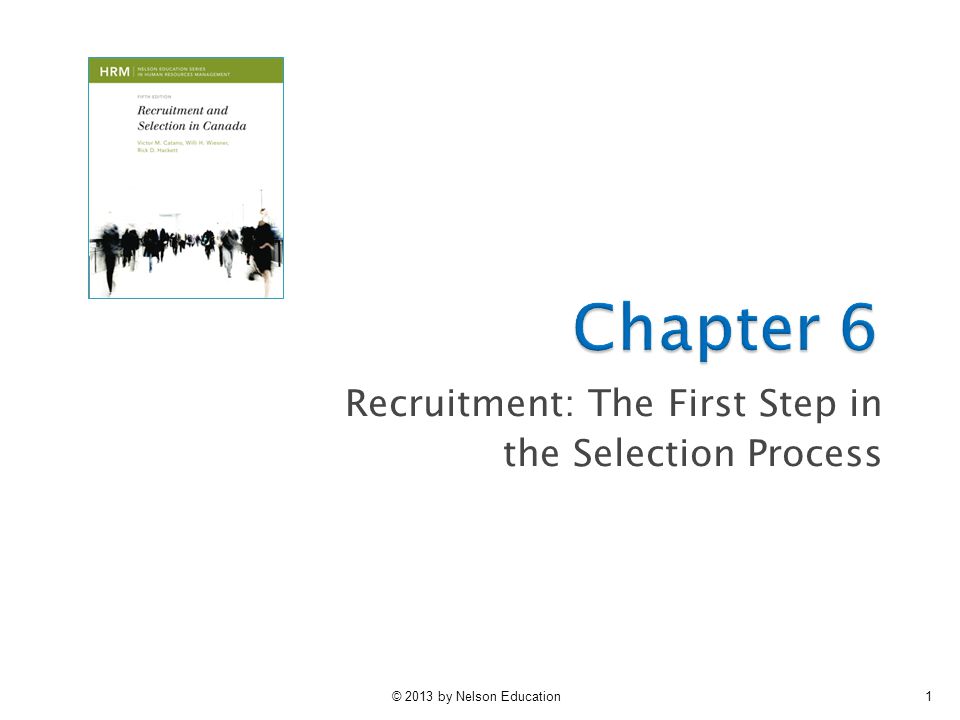 Recruitment: The First Step in the Selection Process - ppt download