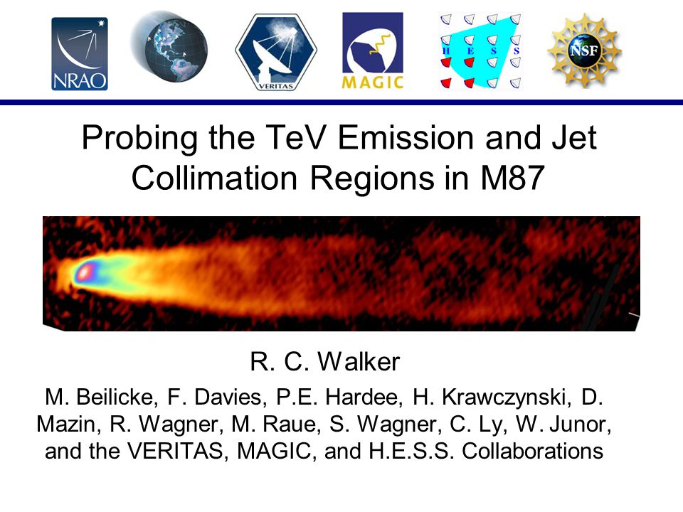 Probing The Tev Emission And Jet Collimation Regions In M87 Ppt Download