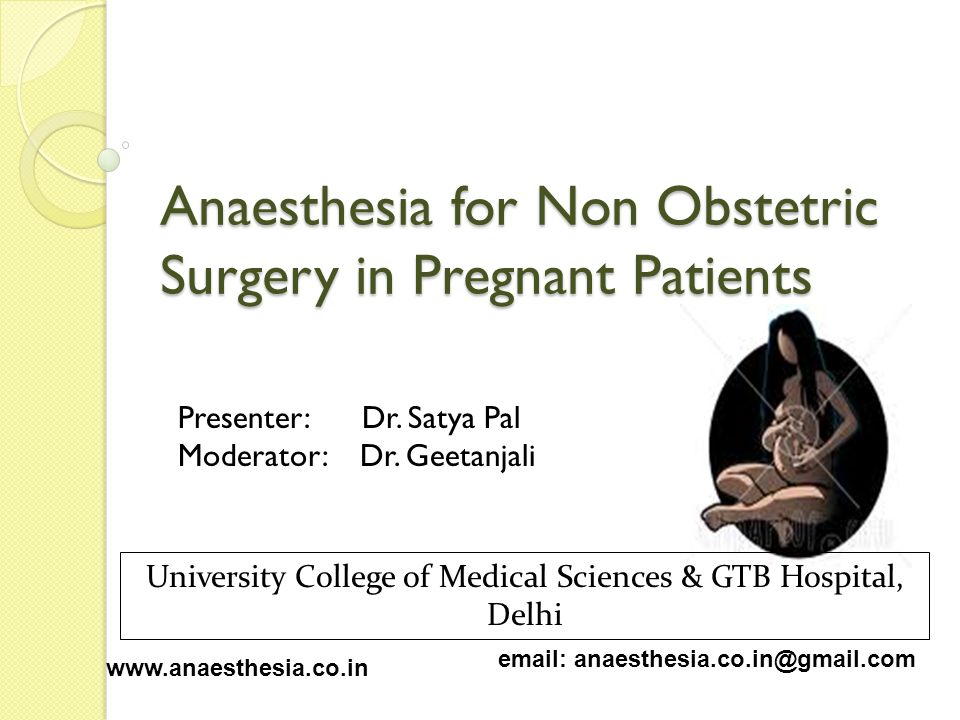 Anesthesia In Pregnancy Ppt