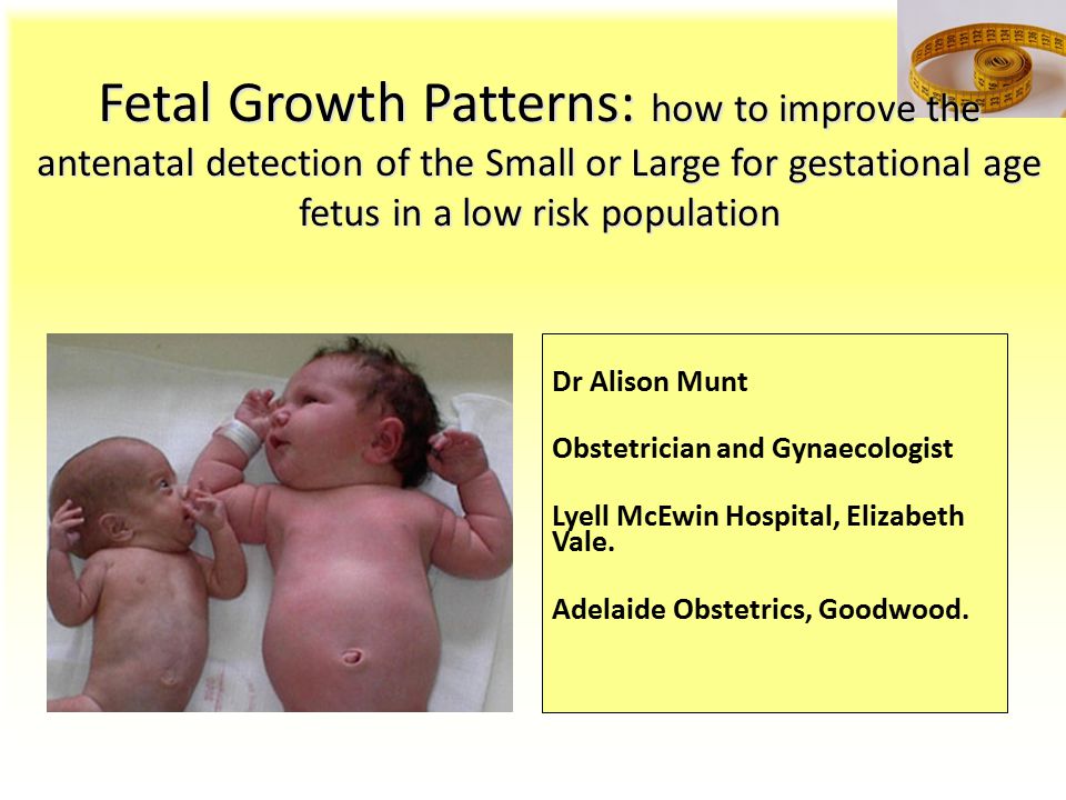 baby small for gestational age