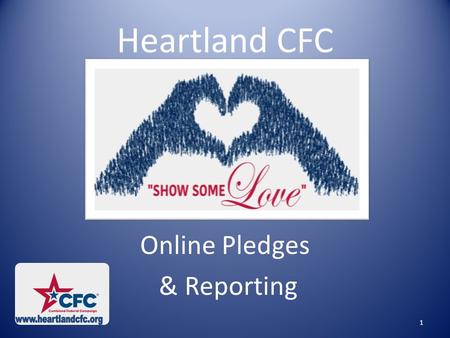 Heartland CFC Online Pledges & Reporting 1. ONLINE GIVING Pledges can be made through the following online donation systems:  Employee Express (EEX)