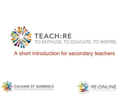 A short introduction for secondary teachers.