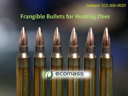 Contact- 512-306-0020. Big game hunting.An interesting concept.A fascinating adventure.But only effective when you have the right bullet. A bullet placement.
