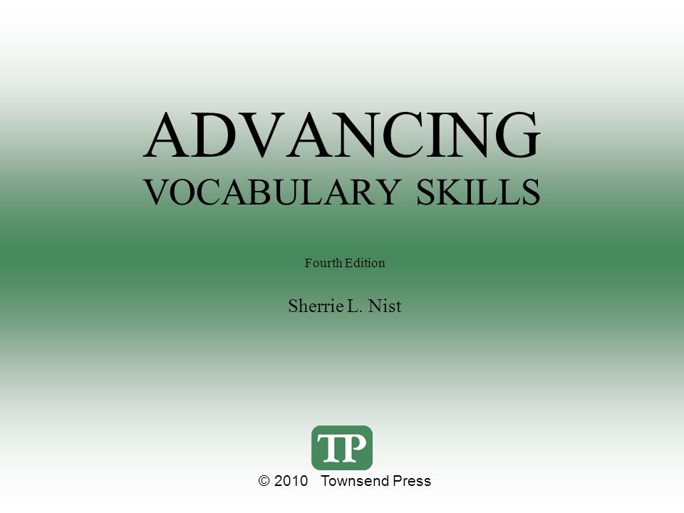 Advancing Vocabulary Skills Ppt Video Online Download