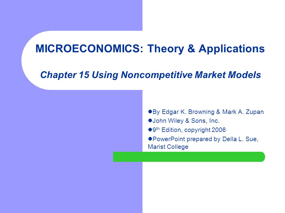 Models in Microeconomic Theory ('He' Edition)