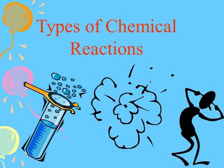 Types of Chemical Reactions. Reactants Products Pb(NO 3 ) 2 + 2KI PbI 2 + 2KNO 3.