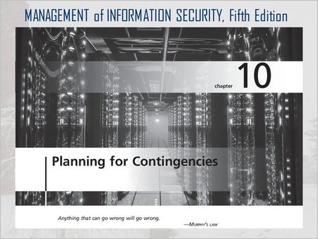 MANAGEMENT of INFORMATION SECURITY, Fifth Edition.