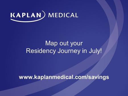 Map out your Residency Journey in July!