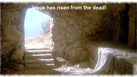 Jesus has risen from the dead!. Matthew 28:1-15 NIV After the Sabbath, at dawn on the first day of the week, Mary Magdalene and the other Mary went to.