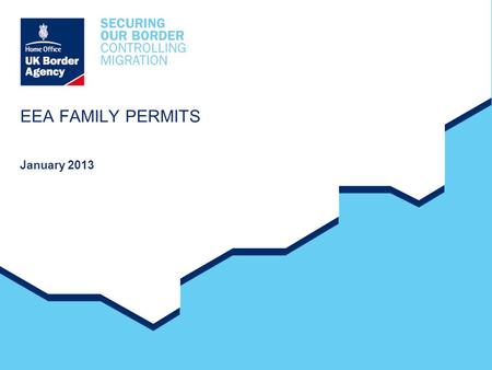 EEA FAMILY PERMITS January 2013. 2 EEA FAMILY PERMIT Aim AIM To provide delegates with information about the requirements of the EEA (2006) Regulations.
