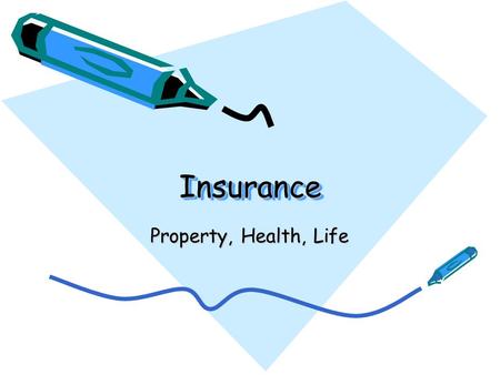 InsuranceInsurance Property, Health, Life. Personal Risks and Insurance.