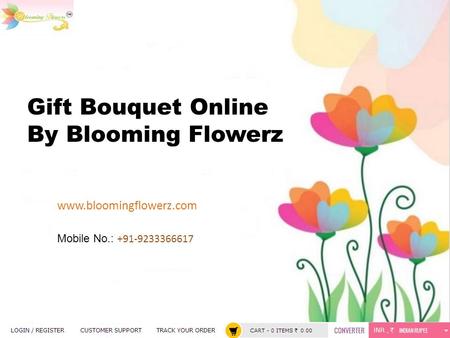 Gift Bouquet Online By Blooming Flowerz  Mobile No.: +91-9233366617.