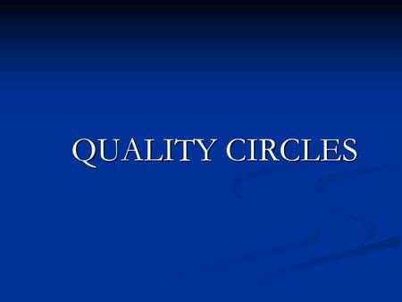 quality circle project presentation ppt