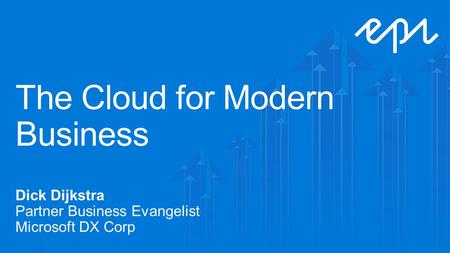 Journey to the Cloud DIFFERENTIATION AGILITY COST SaaS Solutions Higher-level services Cloud Infrastructure.