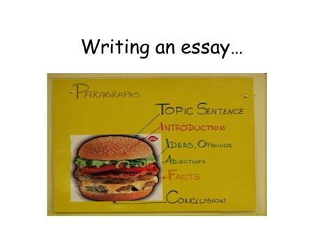 Writing an essay…. Writing is necessary for all students in higher education. It is a process. It starts from understanding your task. It then goes on.