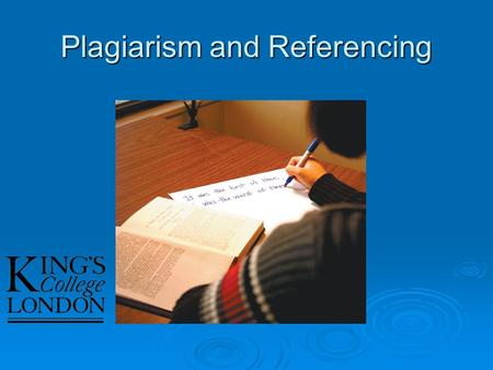 Plagiarism and Referencing. Warmer In groups, discuss: What is plagiarism? What is plagiarism? How can you avoid plagiarism? How can you avoid plagiarism?