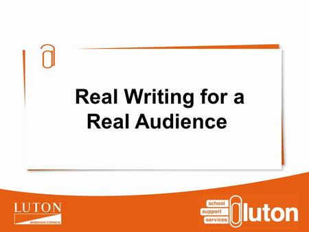 Real Writing for a Real Audience. Overview During this workshop we will focus on blogs and wikis. By the end of the session you will have: a clear understanding.