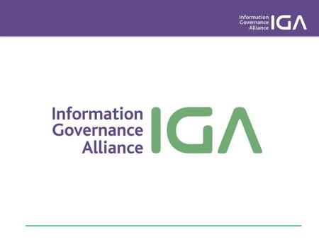 National Data Guardian Report on Information Sharing in Health and Care Webinar:- Wednesday 20 July 2016 Chair Stephen Elgar IGA.