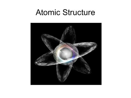 Atomic Structure. Sub-Atomic Particles Nucleus – a dense, positively charged region at the center of the atom Proton p +  Positively charged particle.