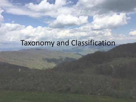 Taxonomy and Classification. Species 13 billion known species of organisms – Only 5% of all organisms that ever lived – New species are still being found.