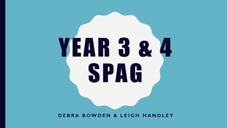 YEAR 3 & 4 SPAG DEBRA BOWDEN & LEIGH HANDLEY. CURRICULUM – YEAR 3.